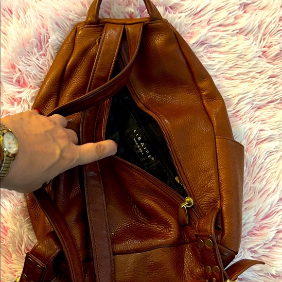 Brown Leather Back Pack-ish Purse - Picture 5 of 5